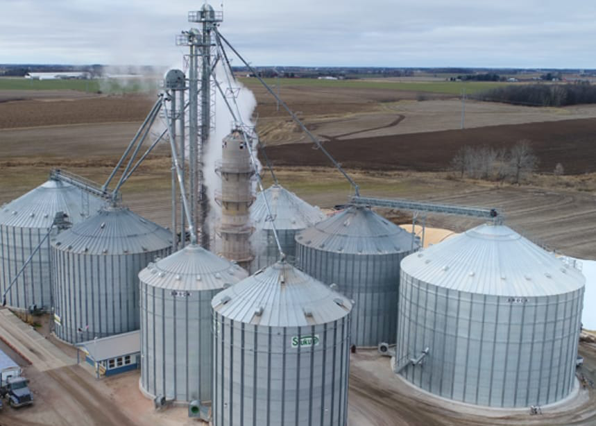 HIGH CAPACITY GRAIN DRYING PLANT